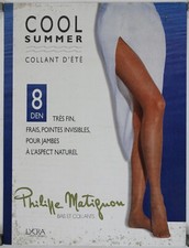 Philippe Matignon bas et collant cool summer Circa 1990 Carton Publicitaire Mode