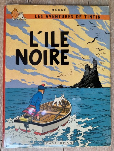 Herge tintin ile noire - tintin, (