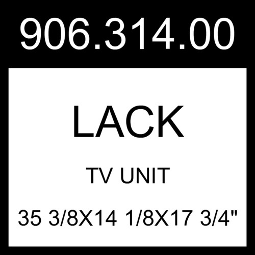 Ikea lack unit white - tv, 35