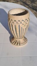 VASE OVOIDE sur PIEDOUCHE en GRES de  MOUGIN  NANCY.  309.J