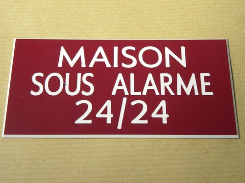 Plaque gravée maison sous - gravée,