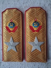 EPAULETTE INSIGNE GRADE UNIFORME RUSSE SOVIETIQUE WW2