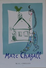 CHAGALL  -   1969 - Lithographie Originale  - Chelles   -   CR  :  #116