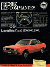 publicité Advertising 0423 1980   Lancia  Autobianchi chardonnet  Beta coupé