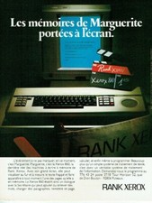publicité Advertising 0521  1981  Rank Xerox 860  machine écrire Marguerite