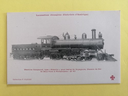 Cpa locomotive steam - cpa,