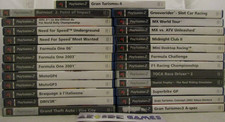 LOT 25 JEUX PS2 PLAYSTATION 2 COURSE GRAN TURISMO WRC F1 DRIVER NEED FOR SPEED