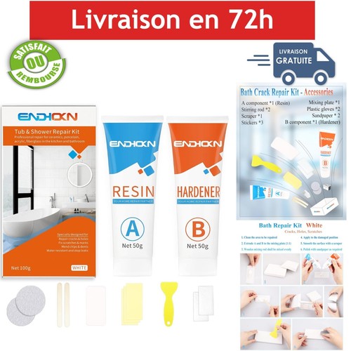 Kit réparation baignoire