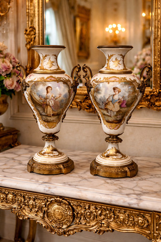 Vases sevres french - french, porcelain
