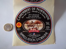 étiquette collection camembert fromage " Spéciale Palais de l'Élysée "