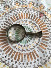 Ancienne Petite Loupe Fait Main Travail Poilu ? Art Populaire Vintage