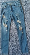 Jeans style troué taille - , s