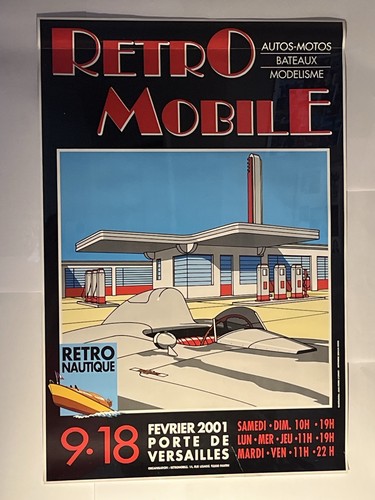 Affiche rétro mobile 2001 - affiche,