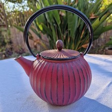 Ancienne Théière Bouilloire À Thé Japonaise En Fonte Complète. Déco Vintage...