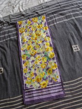 foulard en soie imprimé - taille 25*135 -  parfait état