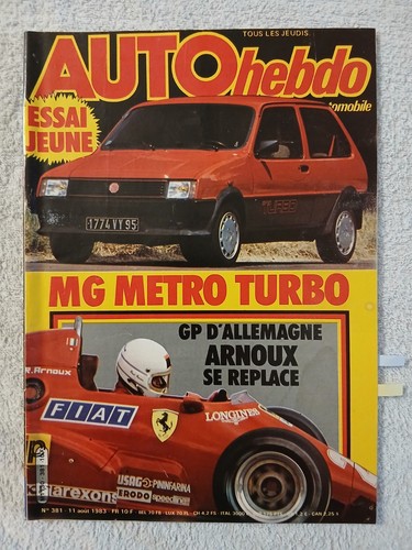 Auto hebdo 381 1983 - auto, n°381