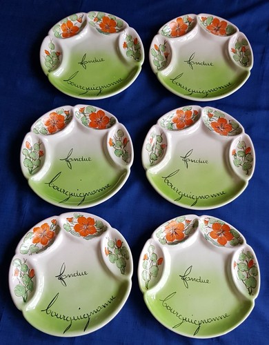Lot assiettes fondue - lot,
