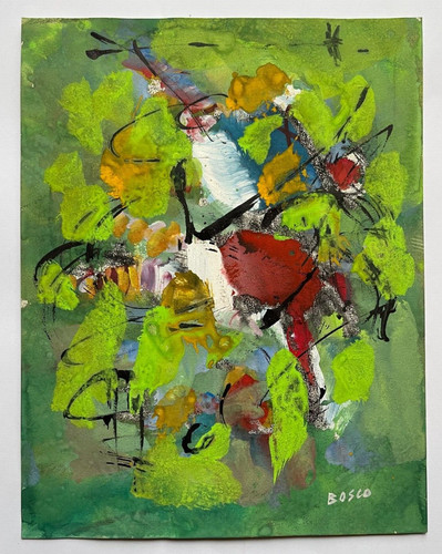 Gouache pierre bosco sport - gouache,
