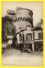 cpa 56 - VANNES La PORTE PRISON Epicerie TAMAREILLE BRIEN Bourrelerie TREMOUREUX