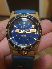 Montre ZRC bronze cadran bleu edition limitee 50 exemplaires, fullset