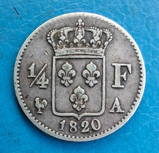 Louis XVIII , quart 1/4 franc