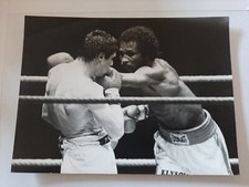 ANCIENNE PHOTO DE PRESSE ARGENTIQUE ORIGINALE Sport BOXE LOUIS ACARIES - SANTOS