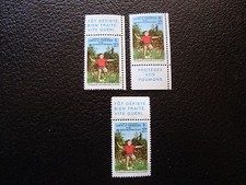 FRANCE - 3 vignettes 1970/1971 n** (C5) french