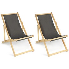 Lot de 2 chaises longues