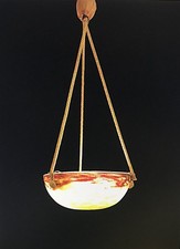 Lustre plafonnier signé Daum Nancy époque art nouveau