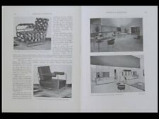 MOBILIER ET DECORATION 12 1929 THONET, PERRIAND, COQUERY, SABINO, GAETAN JEANNIN