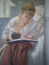 Tableau Scène Mère Et Fille