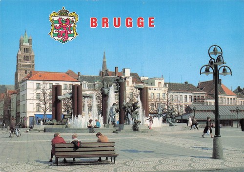 Belgique bruges place zand - belgique,