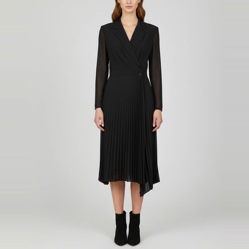 Robe midi plissée