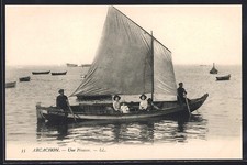 CPA Arcachon, Une Pinasse sur