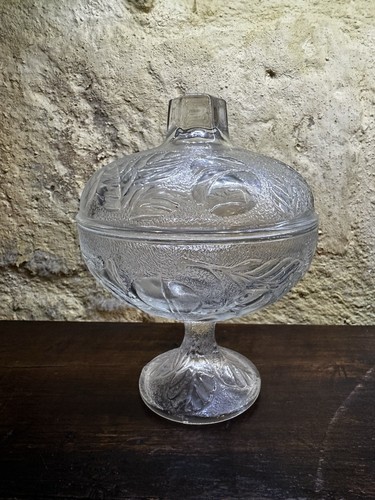 Bonbonnière ancienne verre - bonbonnière,