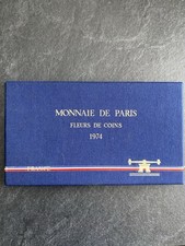 Coffret Monnaie PARIS 1974 Fleurs De Coins
