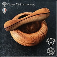  Mortier en bois d'olivier +