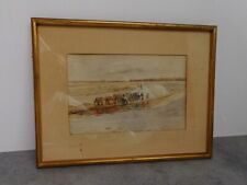 TABLEAU AQUARELLE DECOR ANIME AVEC DES PERSONNAGES ET DES CHEVAUX  N°2