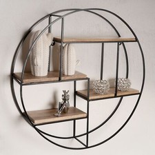 FineBuy Étagère Murale Bois