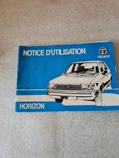 TALBOT HORIZON / notice