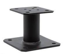 Pied de poteau fixe - Type A - Hauteur 100 mm - Finition noire - SIMPSON -