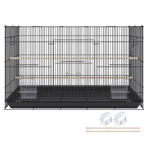 Cage oiseaux métal - oiseaux, en