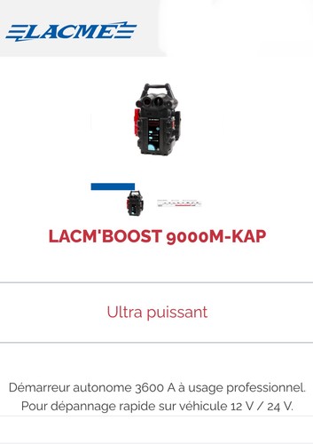 Lacmé démarreur booster
