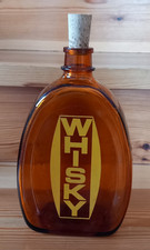 Bouteille en verre ambré /Flasque à Whisky . Modello depositato