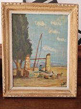 Huile Sur Panneau Vintage