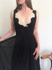 Robe cocktail Kookai noire Dentelle & voilage T36