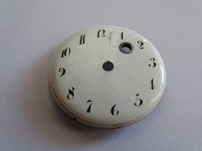 ANCIEN CADRAN  MONTRE GOUSSET BOMBÉ COQ EMAILLE Ø 36.30 mm