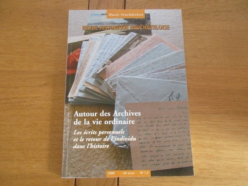 Revue historique neuchateloise - revue,