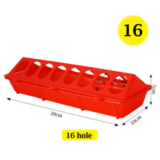 Mangeoire Au Sol À Double Rangée Pour Volaille, Bac D'Élevage Anti-Déversement R