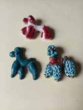 Broches caniches en céramique
